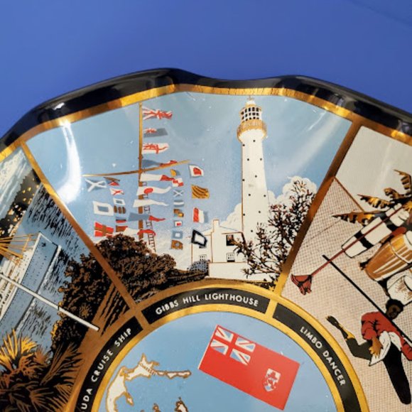 Mid-Century Bermuda Souvenir Dish/Ashtray - Picture 3 of 10